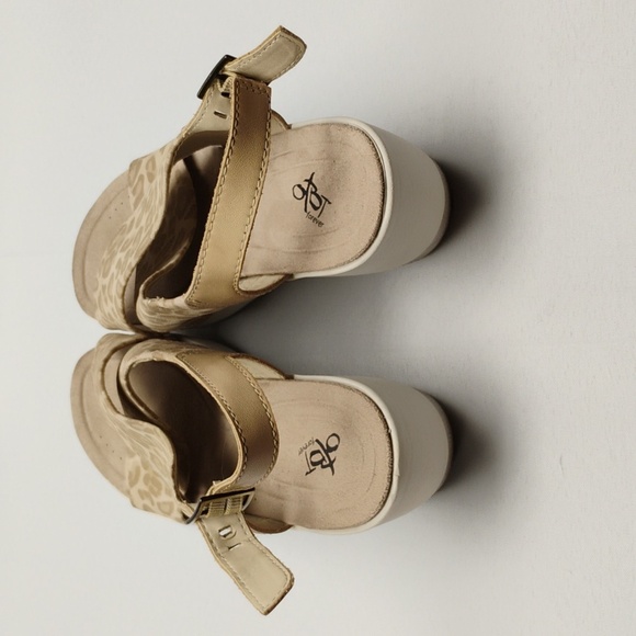 Yvonne Womens Wedge Slingback Platform Sandals - Picture 3 of 5